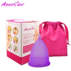 10 шт.лот, силиконовая менструальная чашка, женственная гигиеническая Дамская чашка, предотвращающая утечку по бокам, чаша для коллектора, менструальная, viginal care