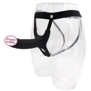 Штаны для пениса с анальным дилдо, полая пробка для пениса, силикон для женщин, мужское нижнее белье, трусики, Пояс верности, секс-игрушки для взрослых для лесбиянок