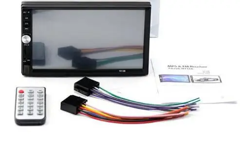 no camera 7012B 7 дюймов TFT экран Bluetooth автомобильное радио стерео MP3 MP5 Аудио Видео плеер 2-Din 12 в FM AUX USB SD MMC+ авто камера заднего вида - Цвет: no camera