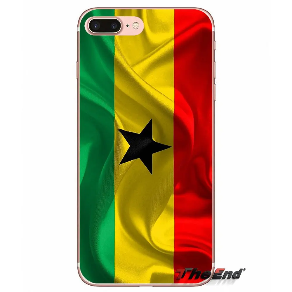 Для iPhone X 4 4S 5 5S 5C SE 6 6S 7 8 Plus Samsung Galaxy J1 J3 J5 J7 A3 A5 2016 2017 флаг Гана баннер Национальный