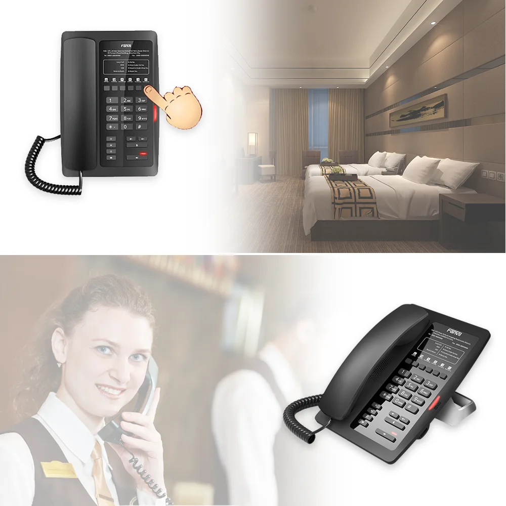 Оригинальный высококлассный IP телефон H3 HD Voice Enterprise Phone с 6 мягкими клавишами