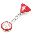 Портативные часы медсестры с зажимом Брошь с красным крестом подвеска карманная подвеска врач-Медсестра Медицинские кварцевые часы магазин NYZ