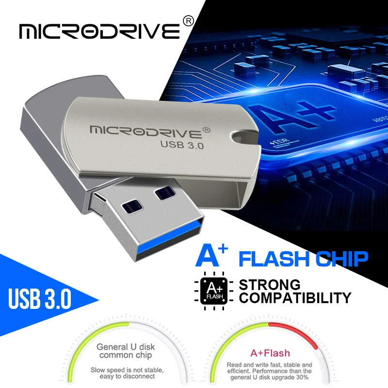 Флеш-накопитель usb 3 0 16 ГБ 32 64 128 с кольцом для ключей 2019 | Компьютеры и офис