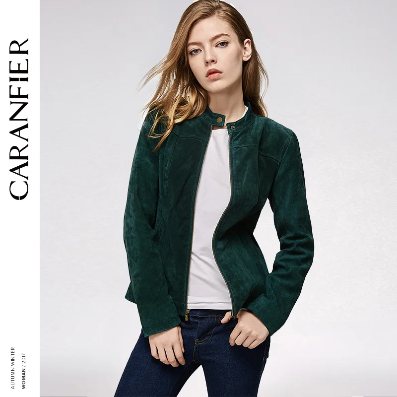 Фото CARANFIER 2017 Женская кожаная юбка куртка Локомотив короткий модный топ 100% свиная кожа CARANFIER 2017 Женская кожаная юбка куртка Локомотив короткий модный топ 100% свиная кожа