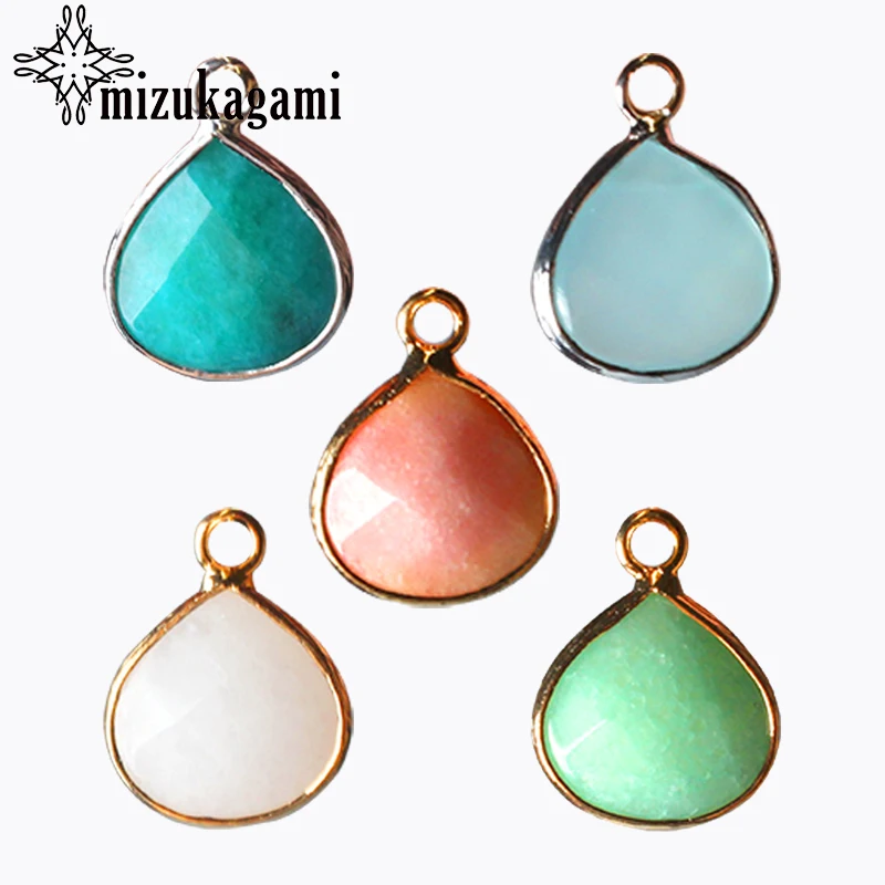 Подвеска из натурального камня 2 шт./лот 14 мм|pendant finding|jewelry coppercopper gold |