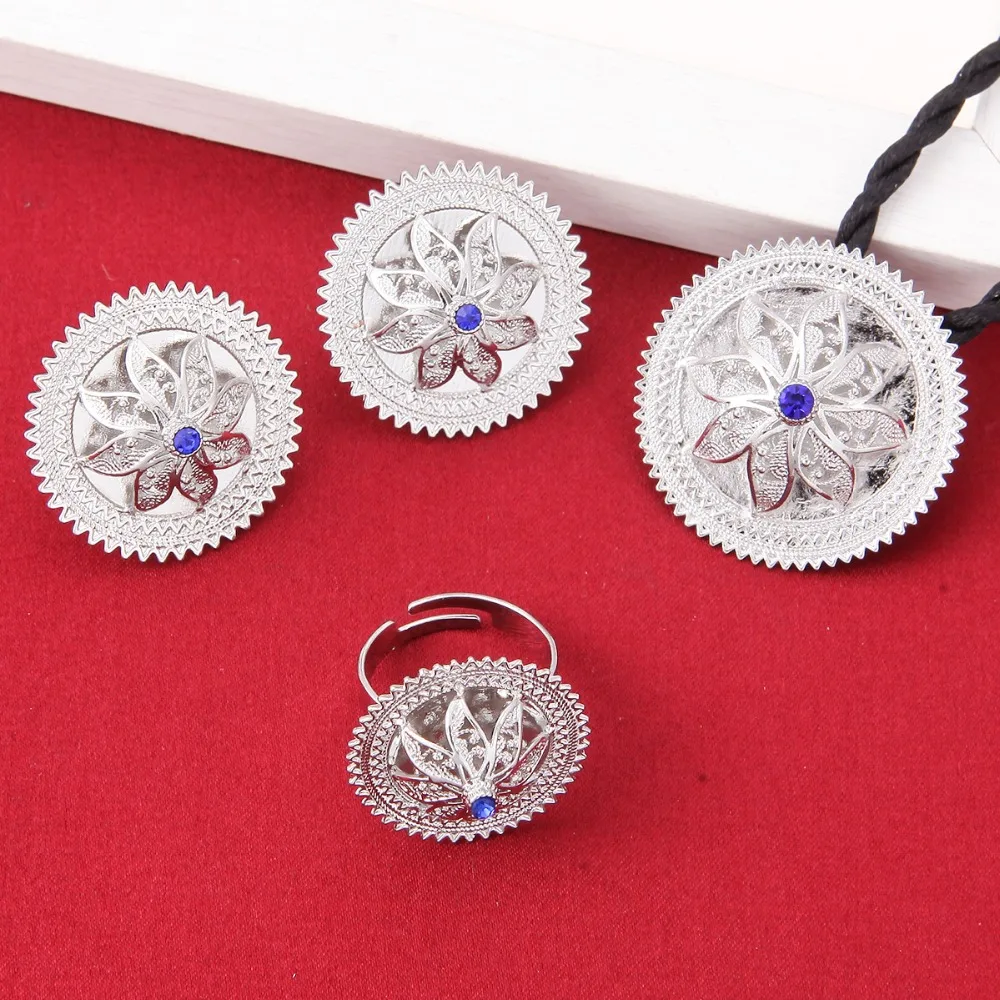 Яркий Серебряный цветок ювелирные изделия свадебная подвеска цепочка серьги