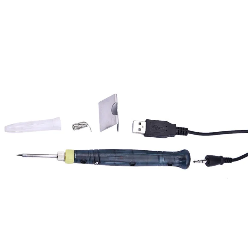 Мини USB 5 в 8 Вт портативный Электрический паяльник ручка наконечник сенсорный переключатель по всему миру из нержавеющей стали паяльные инструменты
