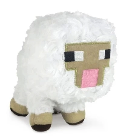 Sheep Игра Плюшевые криперы Скелет волк Стива корова привидение, паук летучая мышь плюшевые детские игрушки рождественские подарки - Цвет: Sheep