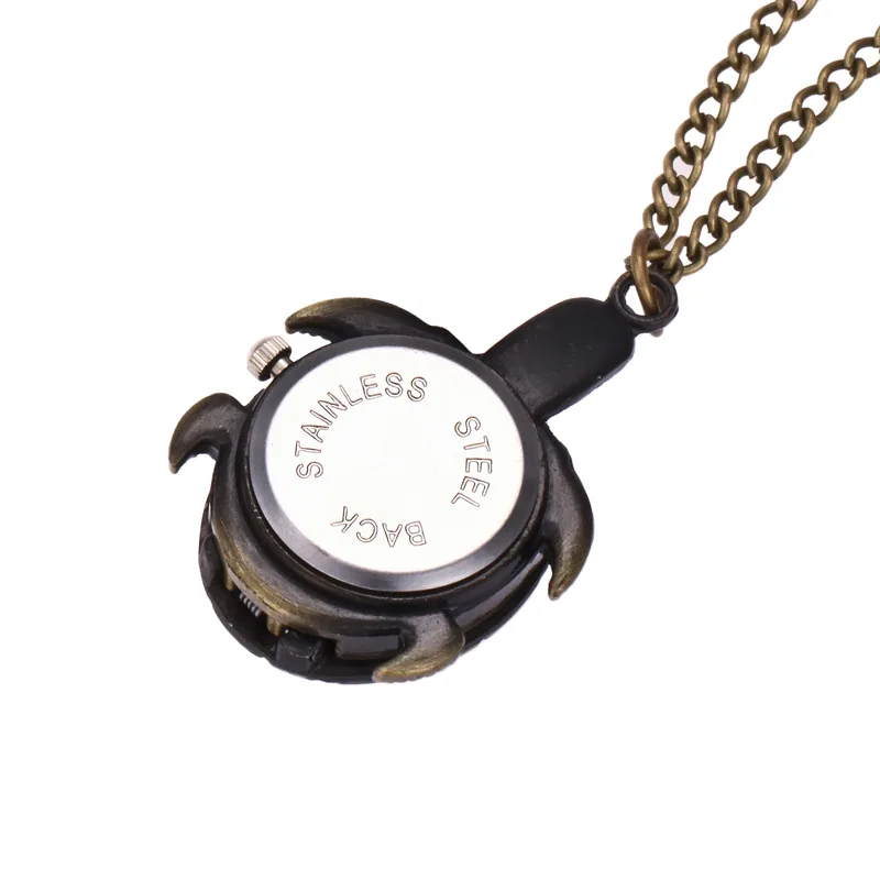 Детские часы Бронзовый Малый черепаха карманные Цепочки и ожерелья цепь