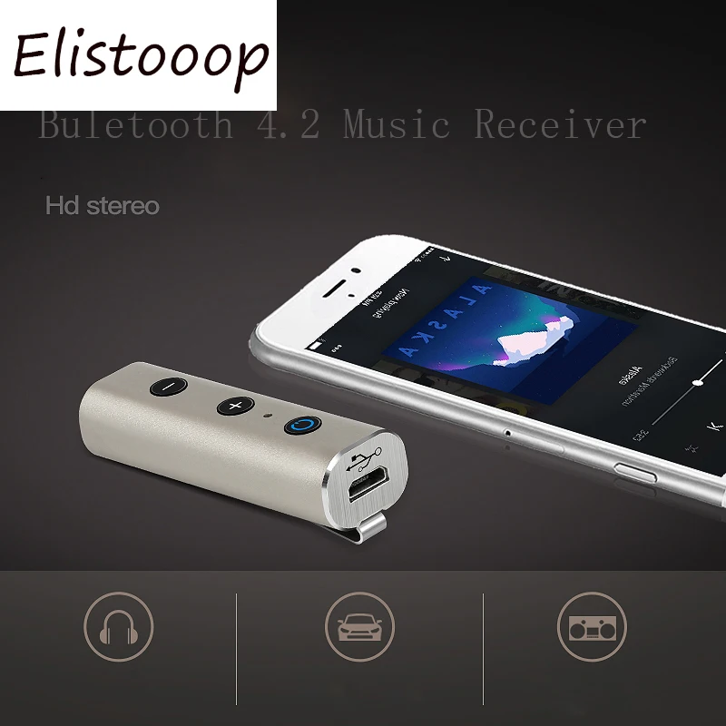 Приемник Bluetooth 3 5 4 2 мм музыкальный аудиоприемник беспроводной адаптер