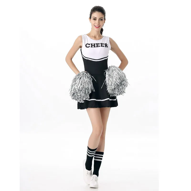 

Sexy Carnival Girls Cheerleader Costume Hight School Girl Sport Cheer Uniform Basketball Game Team Show Dance Fancy Dress Women