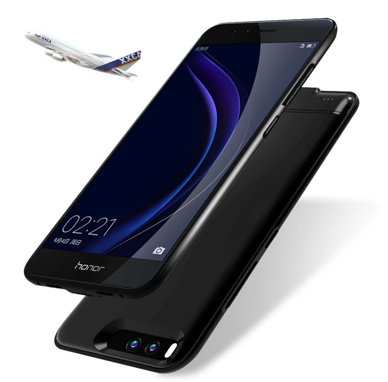Новинка, чехол для huawei honor 8, аккумулятор, 6000 мА/ч, металлическая рамка, запасное зарядное устройство, чехол для huawei honor 8