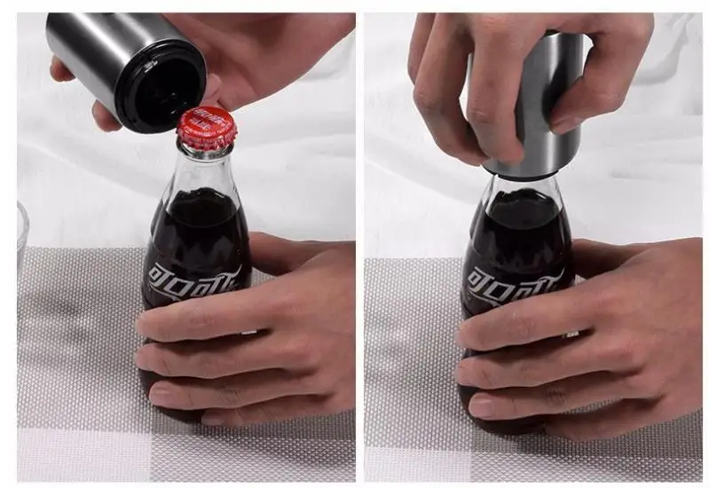 Магнитный автоматический открывалка для бутылок Нержавеющая сталь надавите