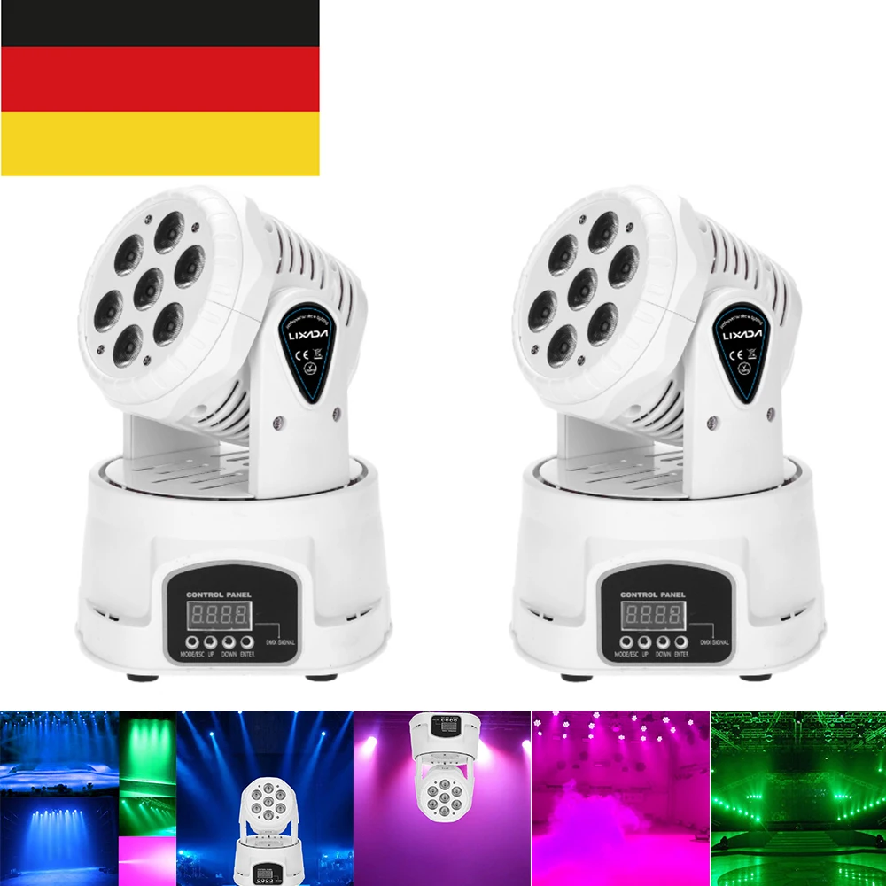 7LED 105 Вт RGBW 9/14 канальный DMX512 мини-светильник с вращающейся головкой, сценический светильник, светильник для диджея, для помещений, дискотека, KTV, Клубные, вечерние