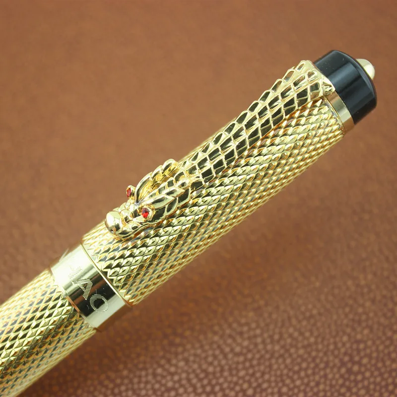 Advanced Jinhao все цвета Роскошный Дракон яркие золотые квадраты баррель Бизнес Офис