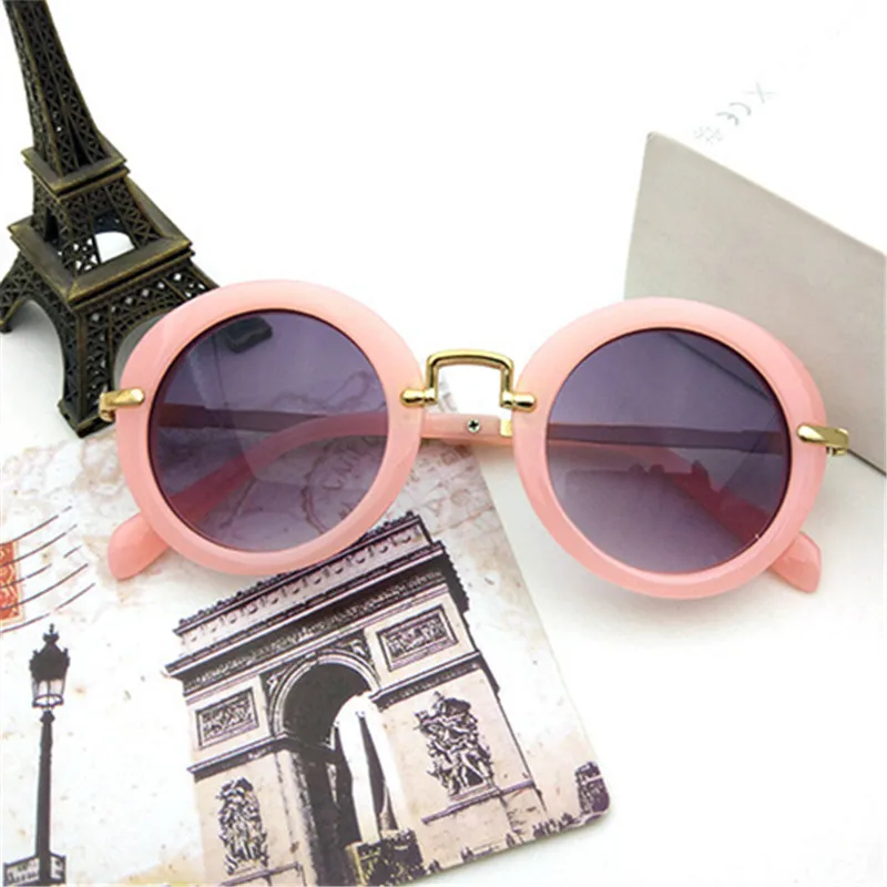 2018 новые модные круглые детские солнцезащитные очки для мальчиков брендовые