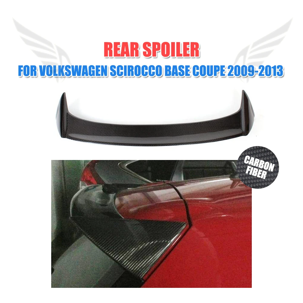 Задний спойлер на крышу из углеродного волокна для Volkswagen VW Scirocco standard Coupe 2009-2013 FRP Неокрашенный Non R