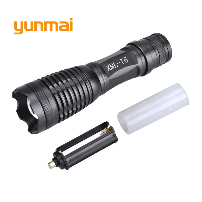 

4000 Lumen Tactical Led Flashlight Zoom Flash Light Torch 5 Mode LED Torch Lamp Waterproof Bike Lanterna AAA/18650 Battery