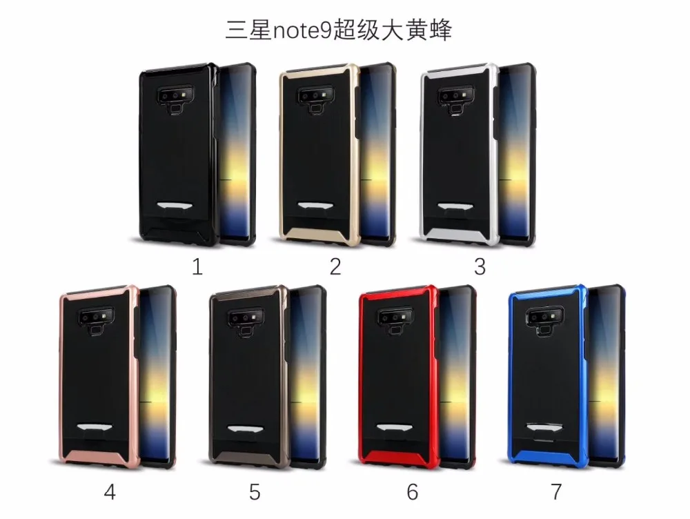20 шт/партия 7 цветов супер Spigen TPU+ PC оболочка задняя крышка для samsung galaxy Note 8 9 Чехол для мобильного телефона