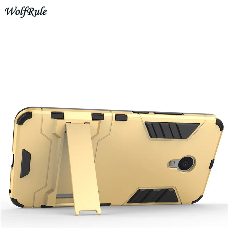 WolfRule For Meizu M5 Case Soft Rubber &amp Plastic Stand Anti Knock Cover 5.2'' &lt |