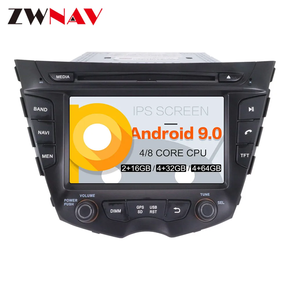 Android 9 4GB ram автомобильный dvd-плеер Automedia для HYUNDAI Veloster 2011- gps навигация Мультимедиа Радио магнитофон головное устройство