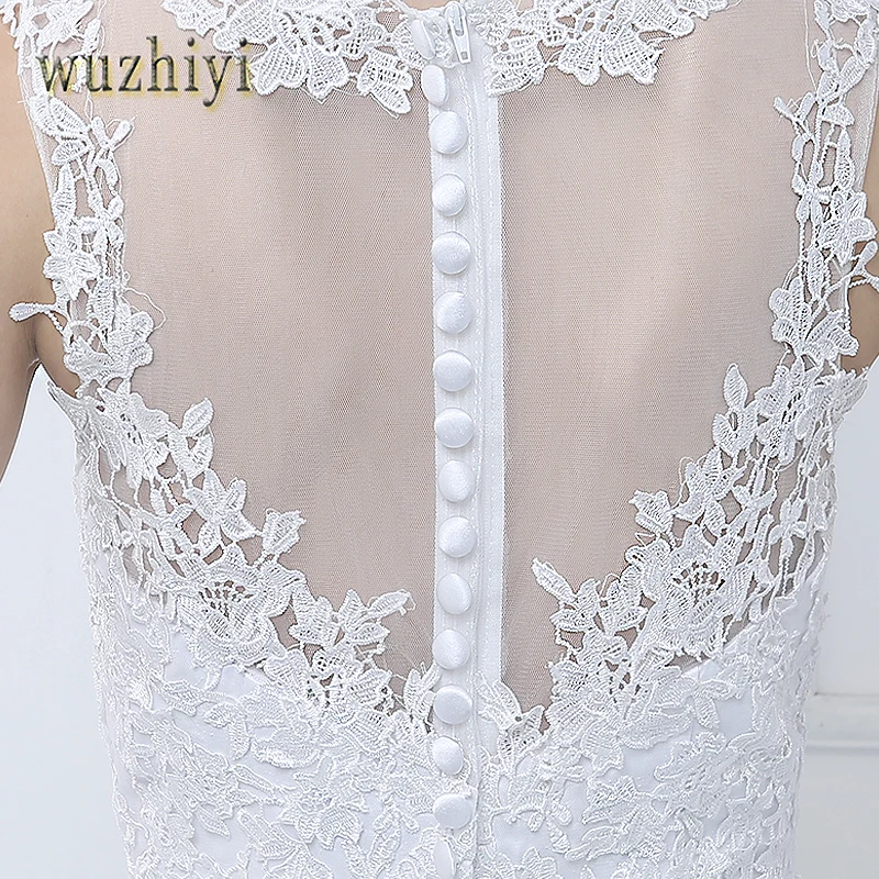 Wuzhiyi/Элегантное свадебное платье vestido de noiva на молнии с открытой спиной элегантное