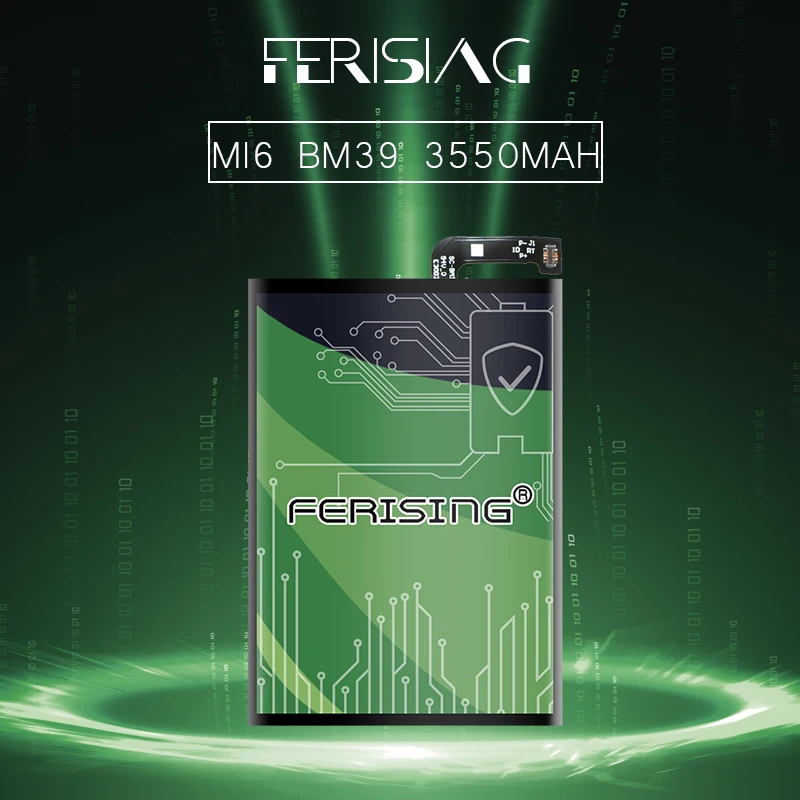 Зарядное устройство FERISING оригинал + BM3E BM39 BM47 батарея для Xiaomi Mi 6 8 Mi6 Mi8 Redmi 3 3S 3X 4X