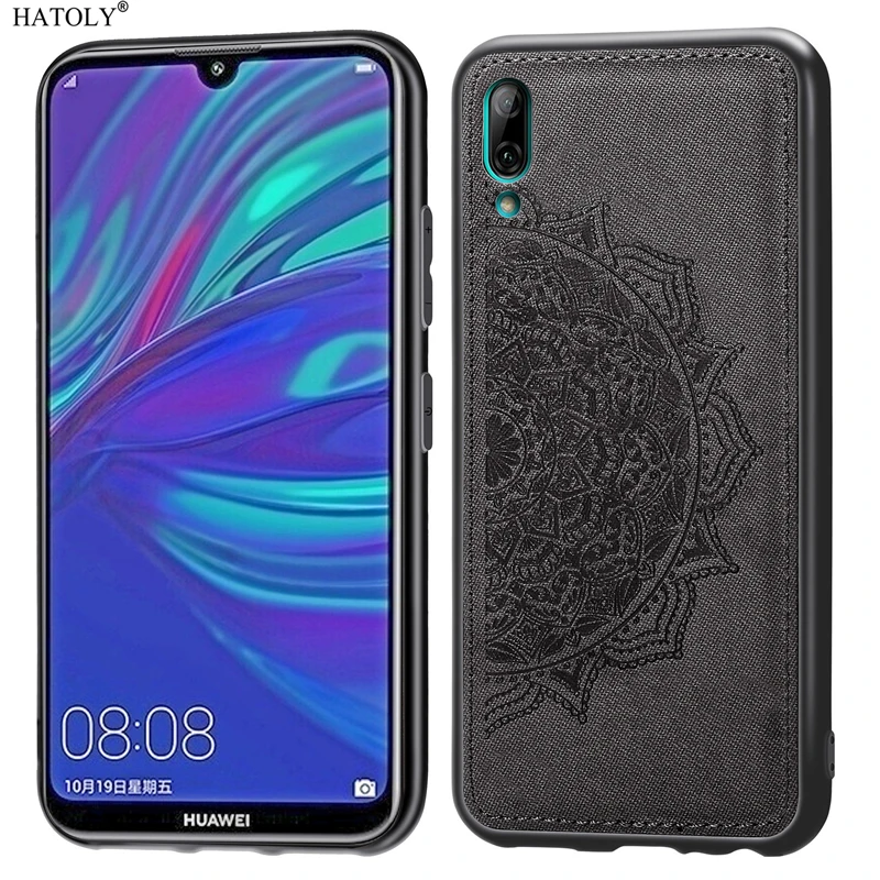 Чехол для Huawei Y7 Pro 2019 чехол Y6 P30 Honor 8A 8 S TPU тканевый телефона 2019|Бамперы| |