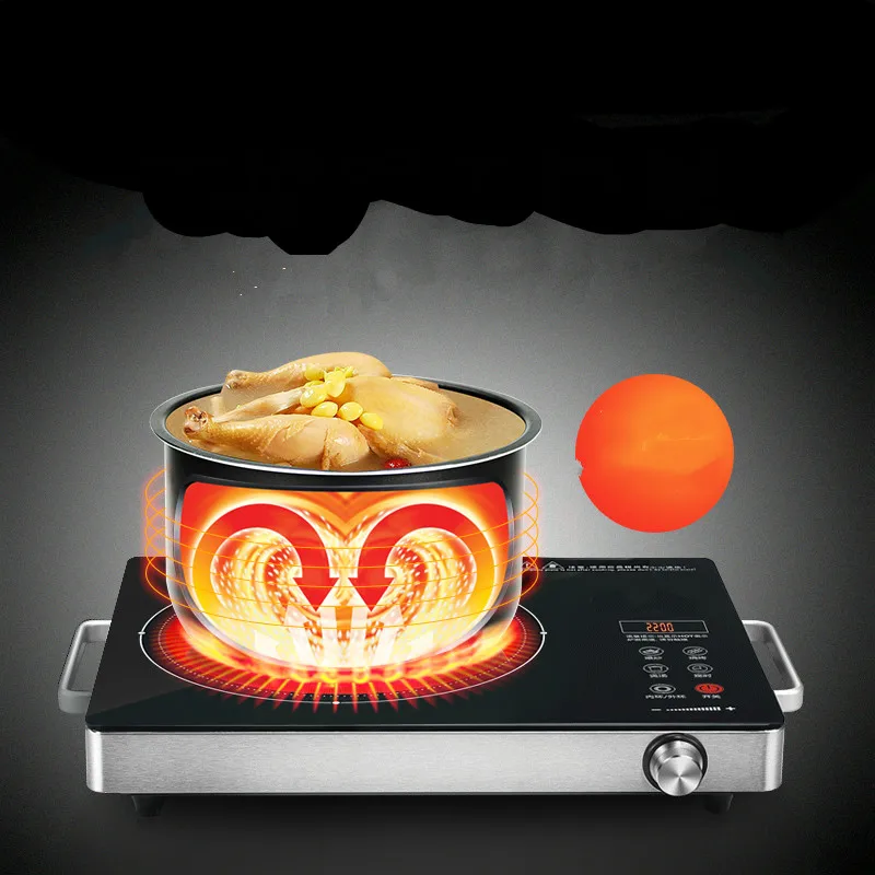 

Hot Plates No radiation, no cooking pot, good wife table 3 - ring smart electric ceramic fire pot stir-fry household light wave