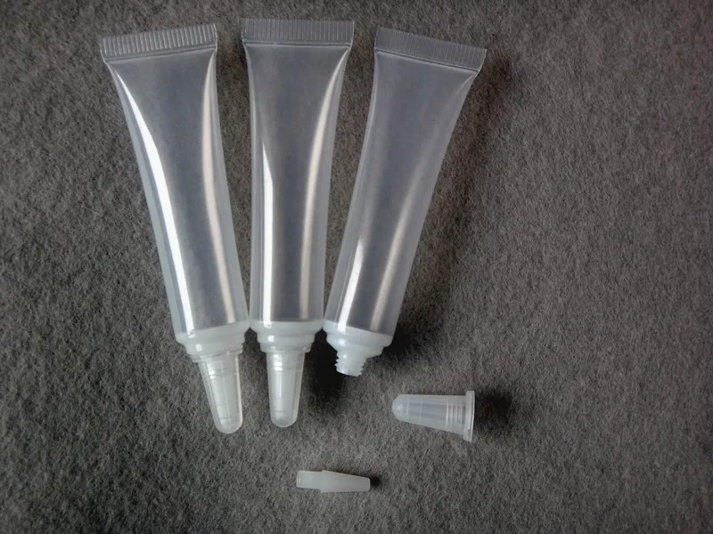 Пластиковая жемчужно-белая упаковка/мягкие тюбики для косметики/пустые