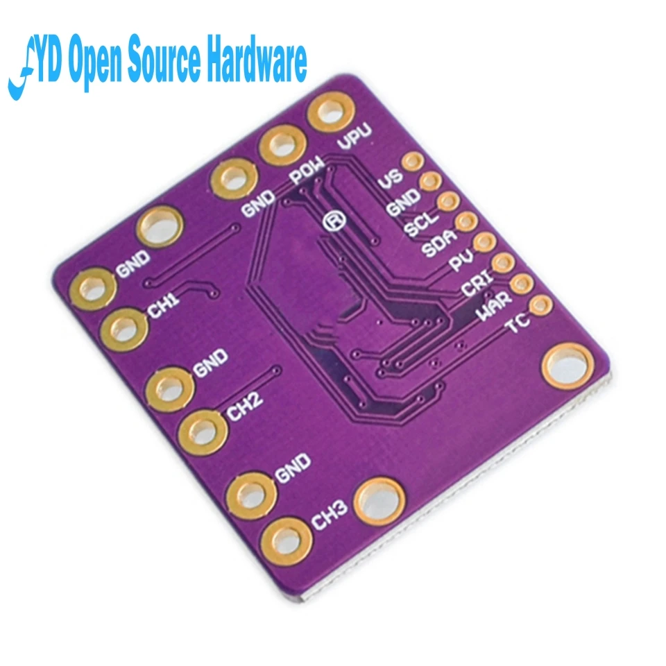 Модуль платы датчика тока I2C SMBUS INA3221 трехканальный шунт источник питания монитор