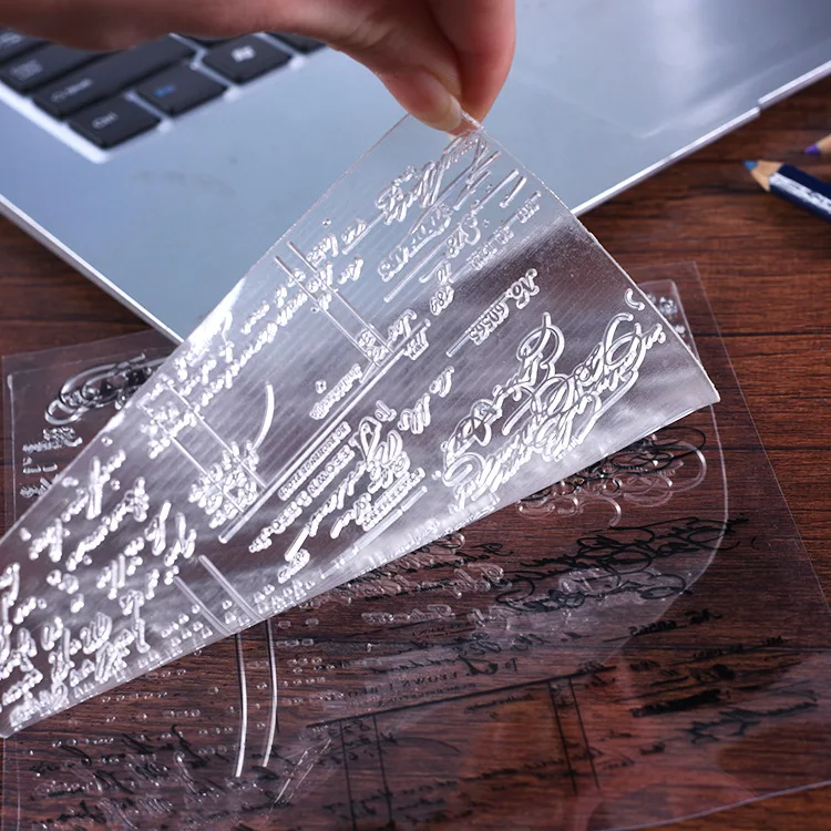 Ясно штамп для Скрапбукинг прозрачной силиконовой резины ПВХ DIY Фотоальбом Декор
