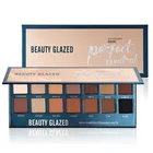 Тени для век BEAUTY GLAZED, мягкие, натуральные, матовые, прессованные, 14 цветов