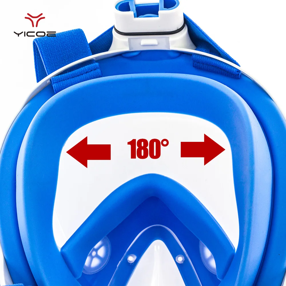 Маска для плавания и дайвинга очки подводного с полным лицом стеклянный набор Gopro