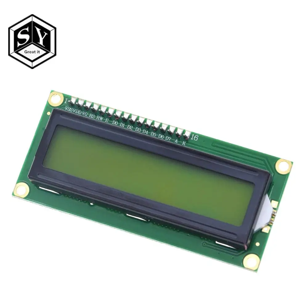 1 шт. модуль Great IT LCD 1602 синий зеленый экран ЖК дисплея 16x2 символа HD44780 контроллер