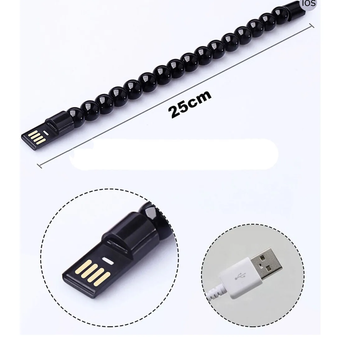 USB кабель для зарядки и передачи данных Dewtreetali iphone 5 6 8 7 plus Samsung Xiaomi браслеты с