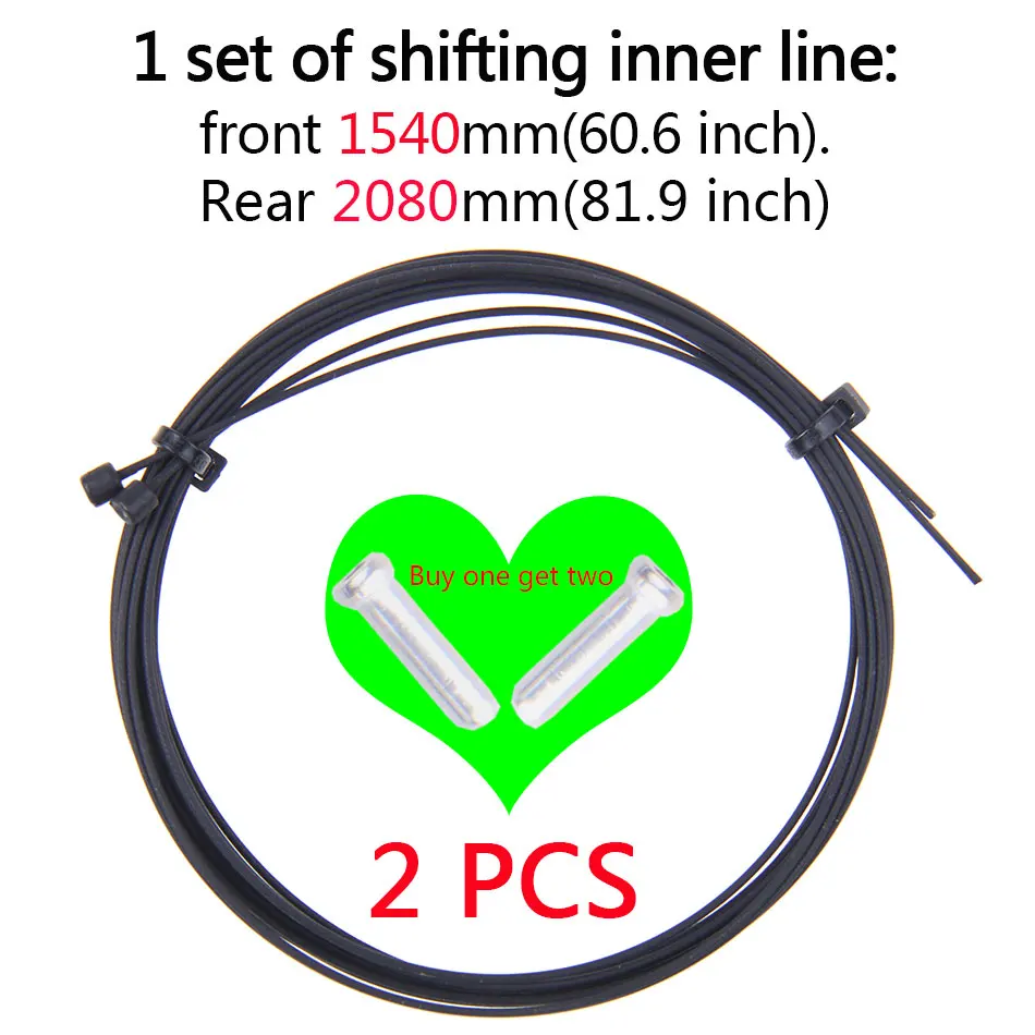 Variable speed 2 pcs WUZEI с тефлоновым покрытием, сменный тормоз, внутренняя кабельная группа для MTB велосипеда, шоссейного велосипеда, передний задний переключатель тормоза, внутренний кабель, провода, наборы - Цвет: Variable speed 2 pcs