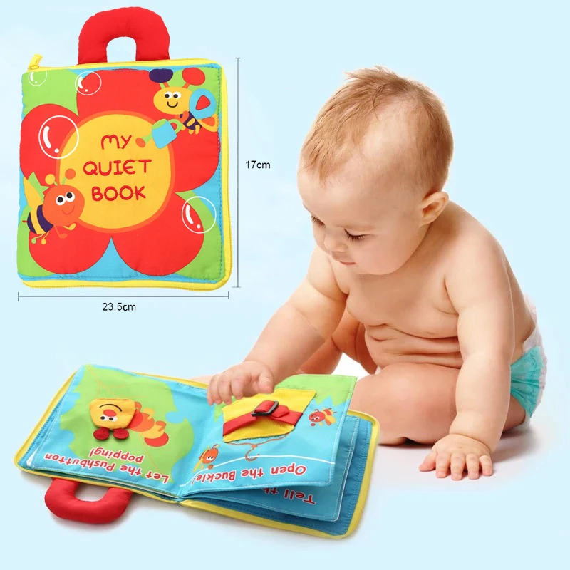 Тканевые книги для раннего развития ребенка мои тихие Bookes Baby Goodnight развивающая