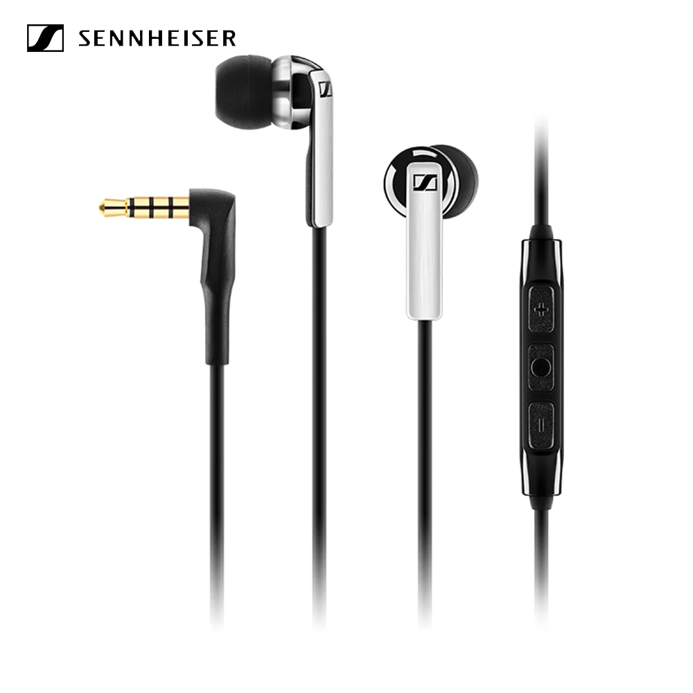 Проводные наушники Sennheiser CX 2.00i 3,5 мм с микрофоном динамическая гарнитура стерео звук тяжелый бас звук наушники совместимы с iOS