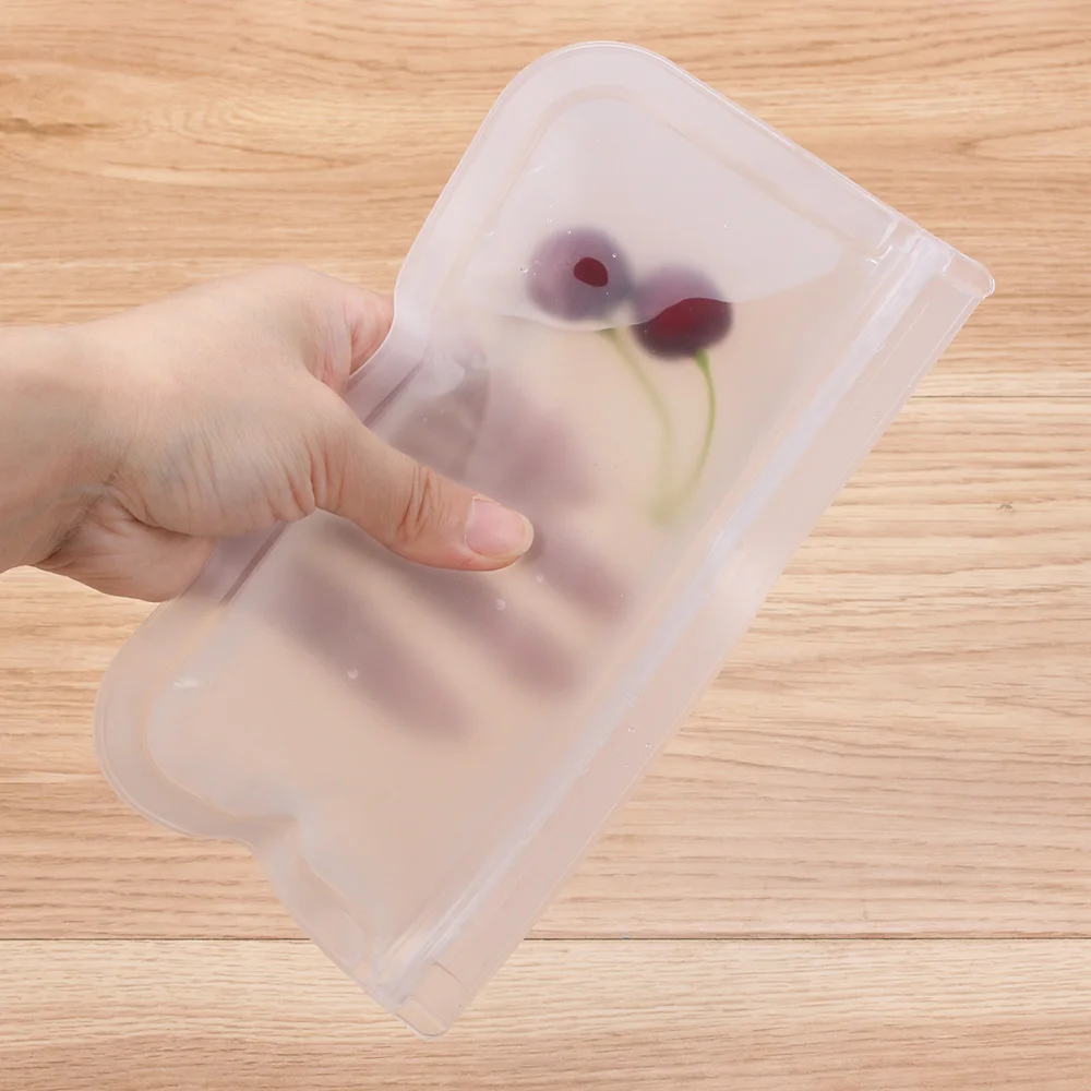1 шт. Новинка EVA полупрозрачные многоразовые сумки для хранения продуктов герметичные Ziplock Сумки Многоразовые сэндвич мешок замораживания холодильник инструменты