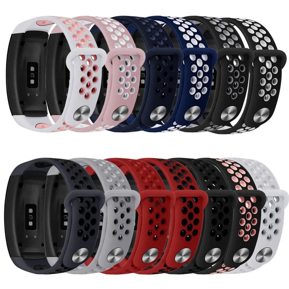 Оригинальный силиконовый браслет для samsung шестерни Fit 2 Pro/Fit умный Сменные часы