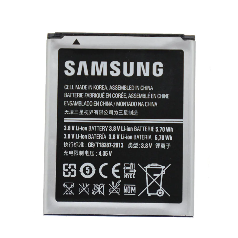 Оригинальный аккумулятор EB425161LU для Samsung Galaxy S Duos S7562 S7566 S7568 i8160 S7582 S7560 S7580 i739 T59 J1 Mini