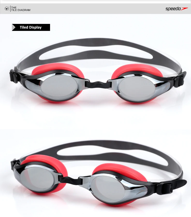 Speedo профессиональные Плавание Ming очки с анти-туман покрытие объектива Водонепроницаемый Плавание одежда