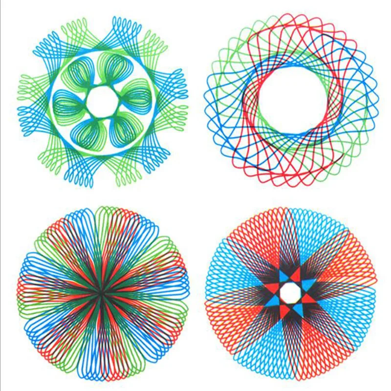 

1 set/Drawing Multifunction Puzzle Geometry Ruler Drawing Student Tool Develop IQ High Child Painting Teaching Art Tool Books