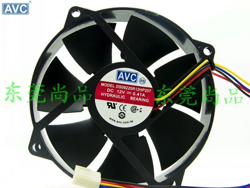 Автоматический вентилятор для процессора AVC DS09225R12HP207 12 В 0 41a 4P fan speed controller cpu