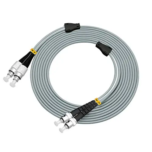 

FC-ST Indoor Armored Duplex 50/125 OM2 Fiber Optic Cable Jumper Optical Patch Cord Multimode
