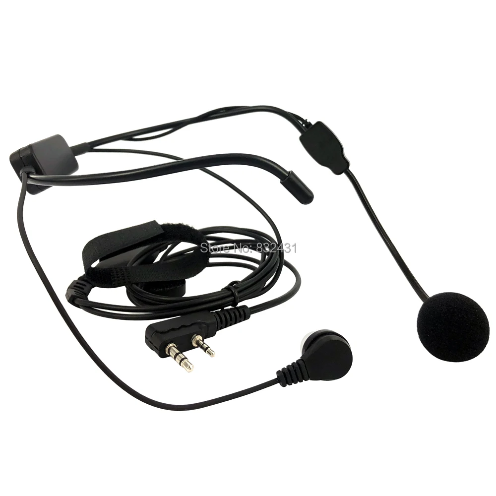 Задняя гарнитура с микрофоном для Kenwood BAOFENG тактические наушники Walkie Talkie Field