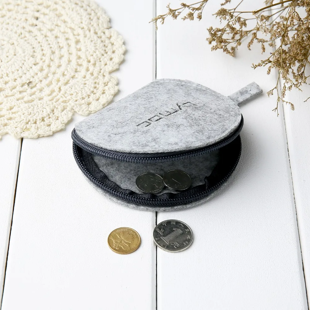 Аксессуары для наушников сумки хранения полукруглая фетровая сумка мини