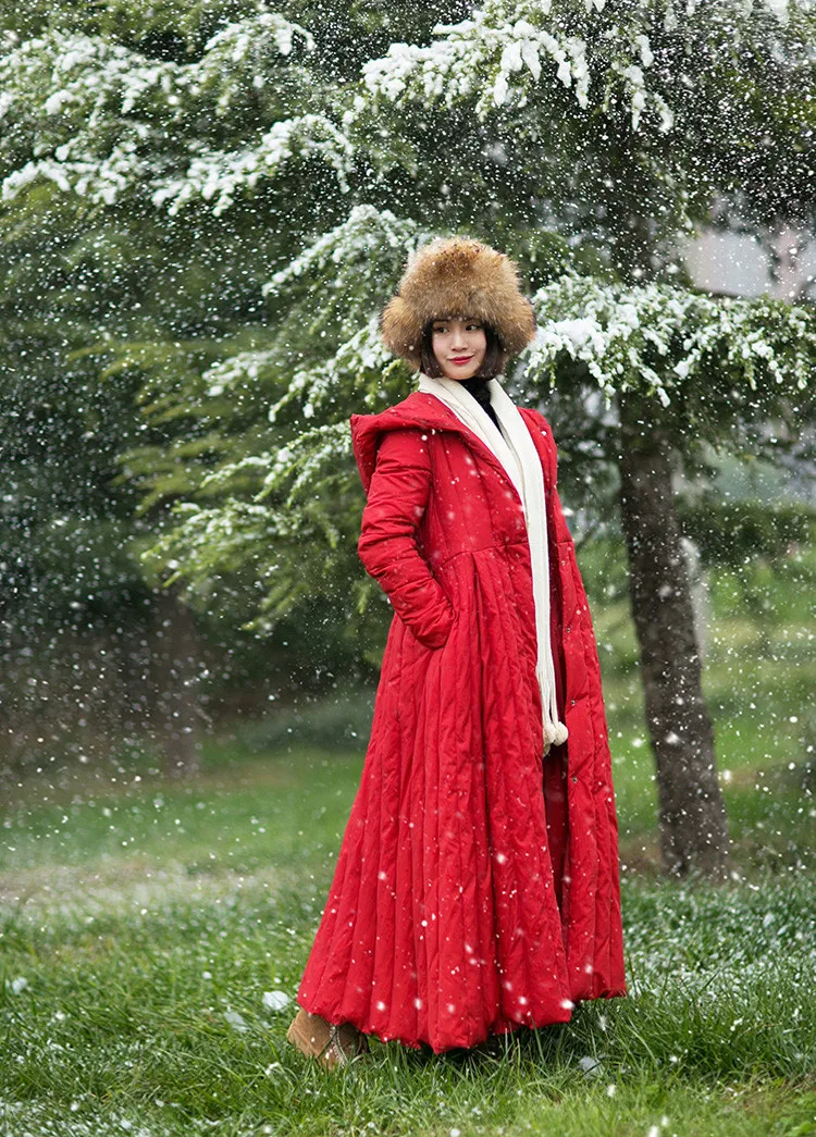 MM093 Новое поступление зима винтажный женский пуховик с поясом и длинным рукавом с капюшоном