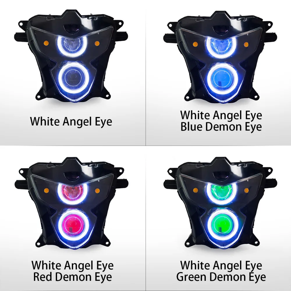 Передние фары KT для мотоцикла Suzuki GSXR GSX-R600 2004-2005 HID Проектор Светодиодный (LED) Глаз